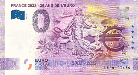 UEPQ-2022-2 FRANCE 2022 - 20 ANS DE L'EURO 2002-2022