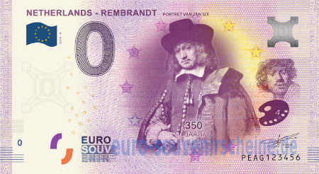 PEAG-2019-4 NETHERLANDS - REMBRANDT PORTRET VAN JAN SIX