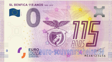 MEAN-2019-5 SL BENFICA 115 ANOS 1904 - 2019